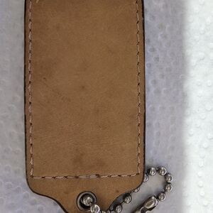 Brown Leather Keychain